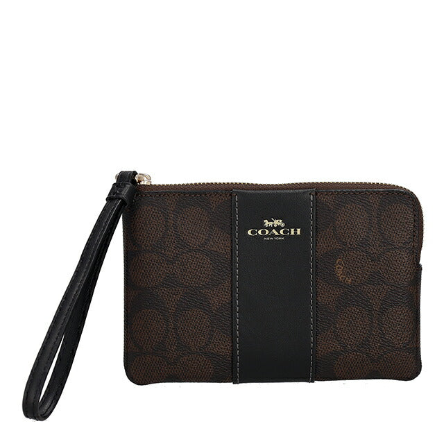 コーチ ポーチ レディース ブランド COACH Vietnam CW854 IMXAQ ダークブラウン/ブラック