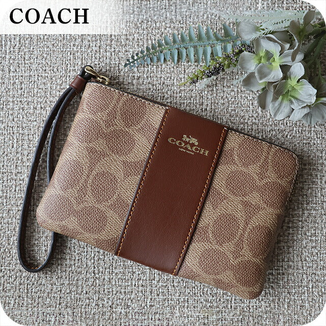 コーチ ポーチ レディース ブランド COACH Indonesia CW854 IMXHE タン 