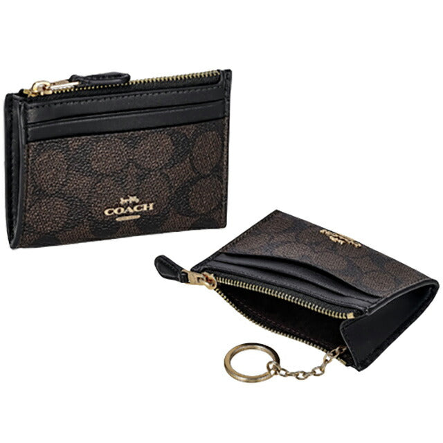 コーチ コインケース メンズ レディース ブランド COACH CW870 ブラウン/ブラック CW870-IMXAQ-1