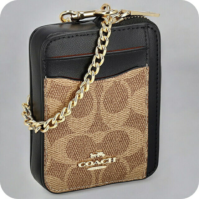 COACH コインケース CW883 IMXAQ Walnut/Black COACH コインケース CW883 IMXAQ ウォルナット/ブラック