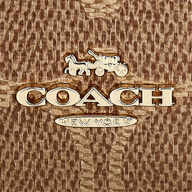 コーチ コインケース メンズ レディース ブランド COACH CW883 タン/ブラック CW883-IMQRX-1