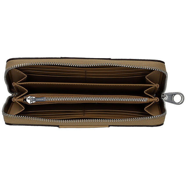 コーチ 長財布 レディース ブランド COACH CW947 サンド CW947-SVPWH-1