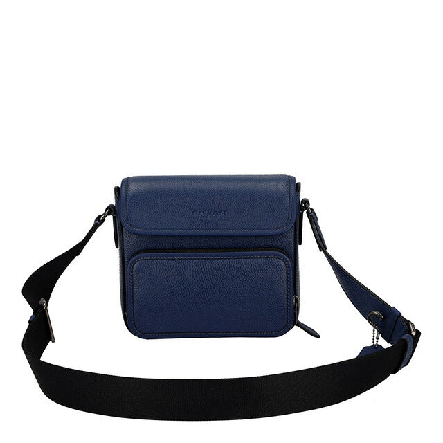 コーチ ショルダーバッグ メンズ ブランド COACH レザー CY800 ネイビー CY800-QBDEB-1