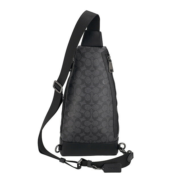 コーチ ボディバッグ メンズ ブランド COACH CY801 QBMI5 チャコール/ブラック CY801-QBMI5-1