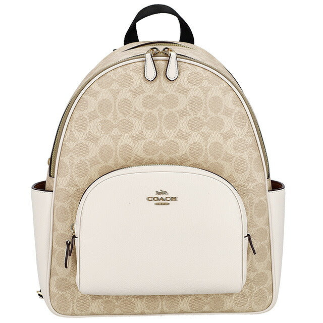 コーチ バックパック メンズ レディース ブランド COACH CZ176 IMXDM ライトベージュ/ホワイト CZ176-IMXDM-1