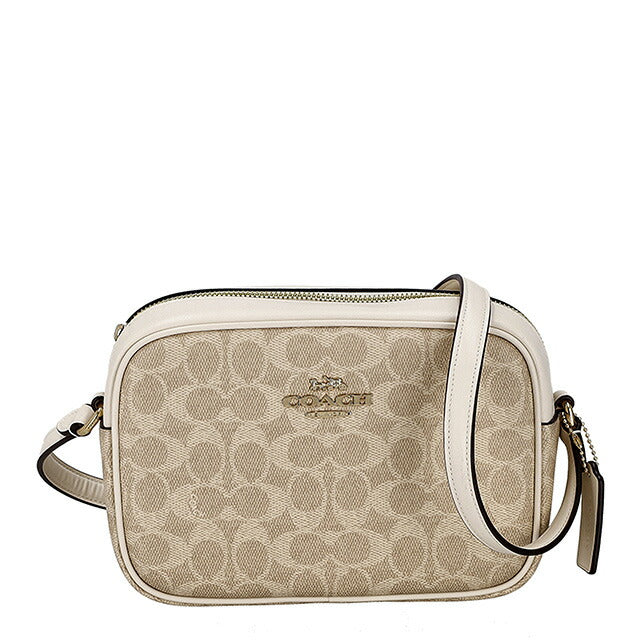 コーチ ショルダーバッグ レディース ブランド COACH CZ186 IMXDM ライトベージュ/ホワイト 斜めがけ 高級 おしゃれ プレゼント 女性 実用的 かわいい