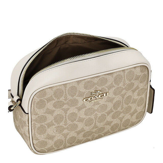 コーチ ショルダーバッグ レディース ブランド COACH CZ186 IMXDM ライトベージュ/ホワイト 斜めがけ 高級 おしゃれ プレゼント 女性 実用的 かわいい
