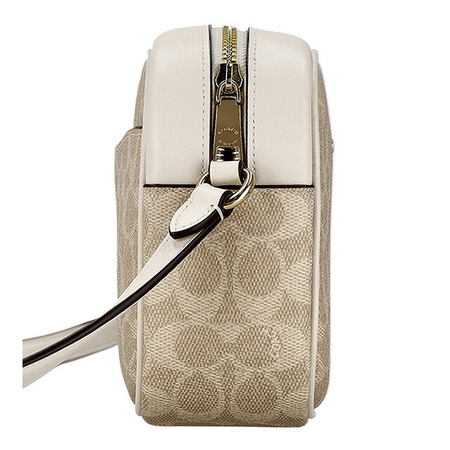 コーチ ショルダーバッグ レディース ブランド COACH CZ186 IMXDM ライトベージュ/ホワイト 斜めがけ 高級 おしゃれ プレゼント 女性 実用的 かわいい