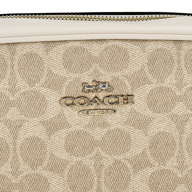 コーチ ショルダーバッグ レディース ブランド COACH CZ186 IMXDM ライトベージュ/ホワイト 斜めがけ 高級 おしゃれ プレゼント 女性 実用的 かわいい