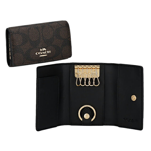 コーチ キーケース レディース ブランド COACH CZ274 ダークブラウン CZ274-IMXAQ-1