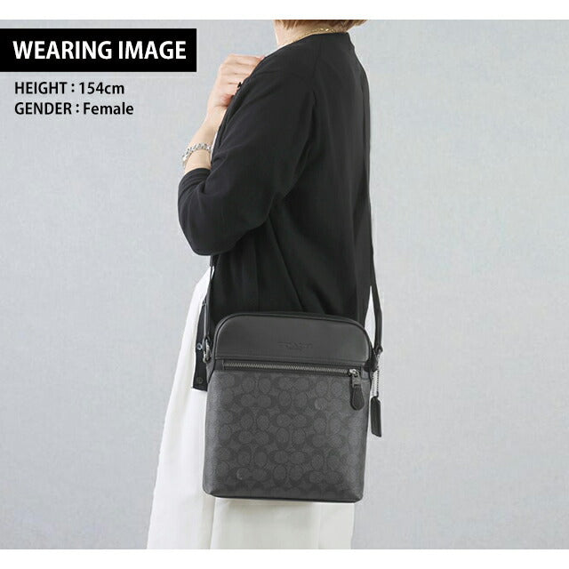コーチ ショルダーバッグ メンズ ブランド COACH CZ398 QBMI5 ブラック 斜めがけ ブランド 高級 おしゃれ プレゼント 男性 実用的 かっこいい