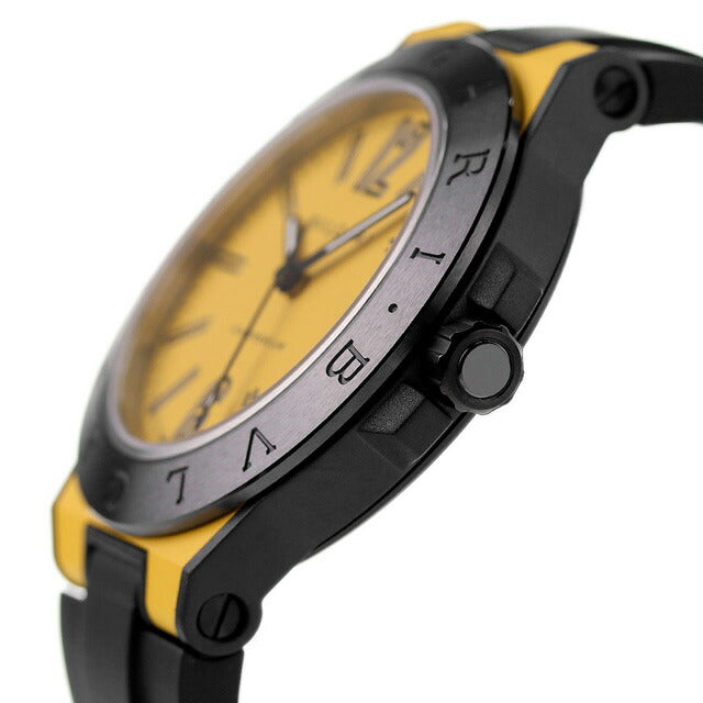 ブルガリ 時計 腕時計 ブランド メンズ ディアゴノ マグネシウム 自動巻き 機械式 DG41C10SMCVD オレンジ ブラック 黒 スイス製 DG41C10SMCVD