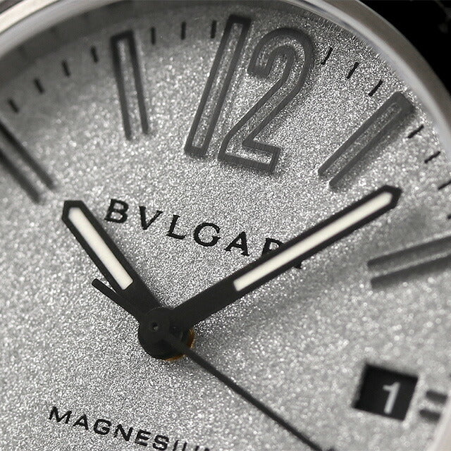 ブルガリ 時計 ディアゴノ マグネシウム 41mm 自動巻き 機械式 メンズ 腕時計 ブランド DG41C6SMCVD シルバー ブラック DG41C6SMCVD