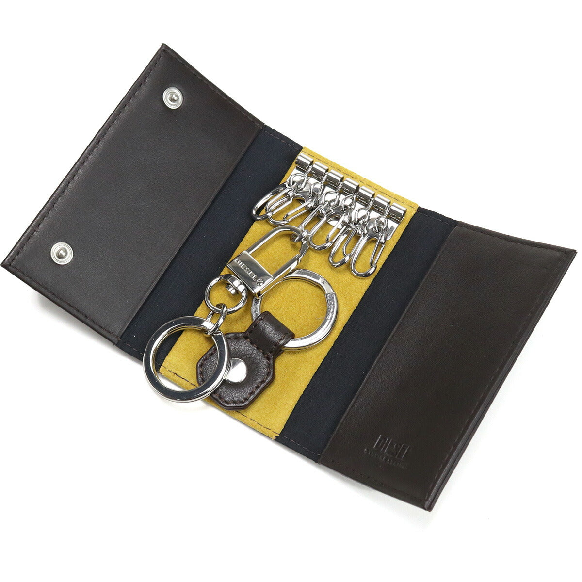 ディーゼル 6連キーケース メンズ レザー インド X08425 ブラウン系 小物 DIEX08425011