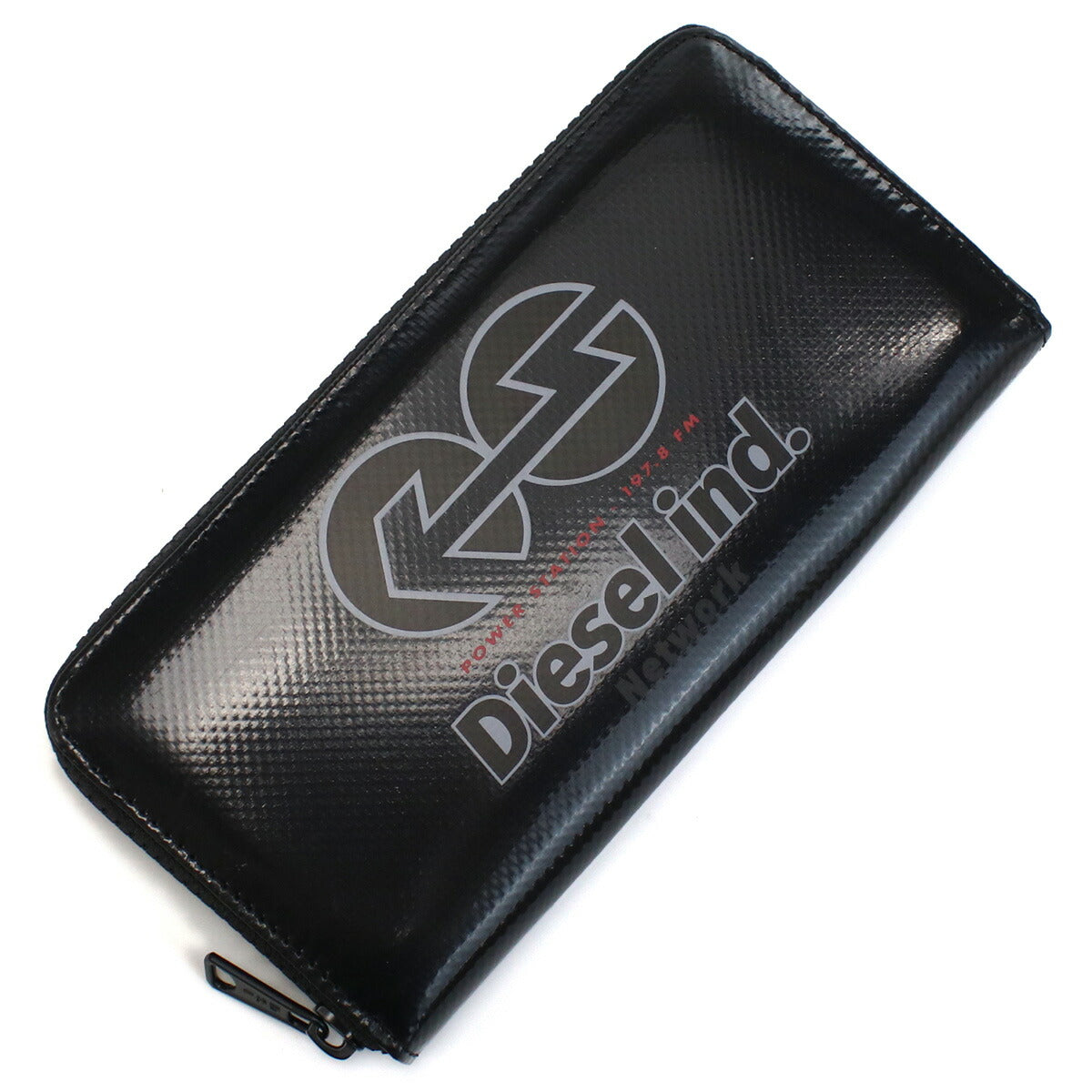ディーゼル 長財布ラウンドファスナー メンズ ポリ塩化ビニル X08995 ブラック 財布 DIEX08995011