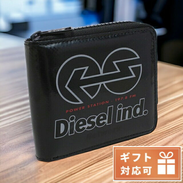 ディーゼル 二つ折り財布 メンズ ポリ塩化ビニル X08996 ブラック 財布 DIEX08996011