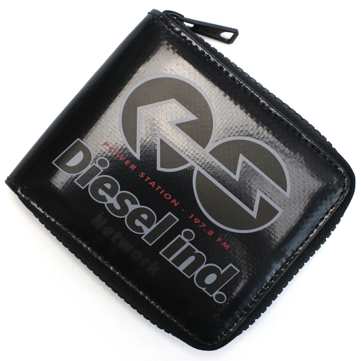 ディーゼル 二つ折り財布 メンズ ポリ塩化ビニル X08996 ブラック 財布 DIEX08996011