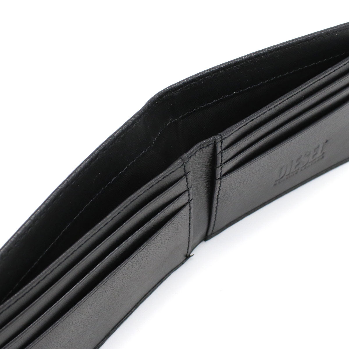 ディーゼル 二つ折り財布 メンズ レザー インド X09012 ブラック 財布 DIEX09012011