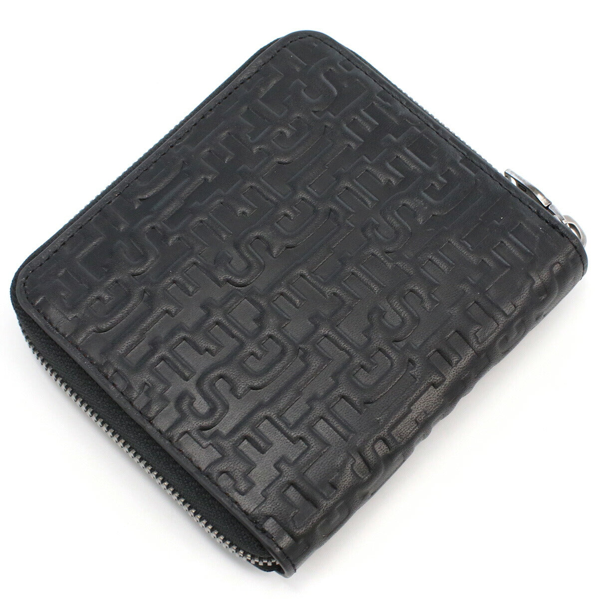 ディーゼル ラウンドファスナー折財布 メンズ レザー X09337 ブラック 財布 DIEX09337011