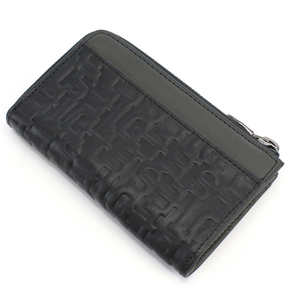ディーゼル キーリング付小銭入れ メンズ レザー X09339 ブラック 財布 DIEX09339011