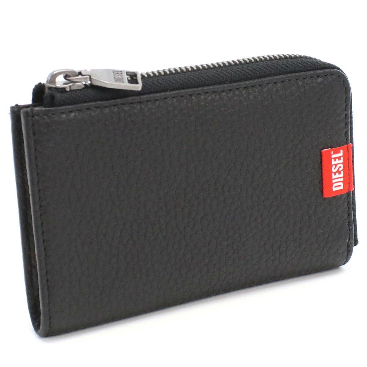 ディーゼル キーリング付小銭入れ メンズ レザー インド X09359 ブラック 財布 DIEX09359011