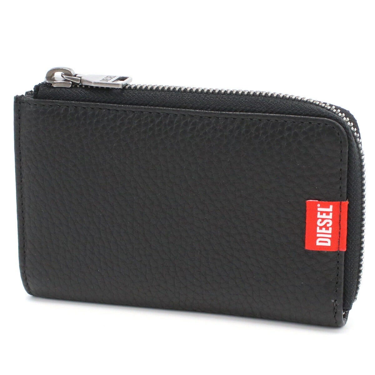 ディーゼル キーリング付小銭入れ メンズ レザー インド X09359 ブラック 財布 DIEX09359011