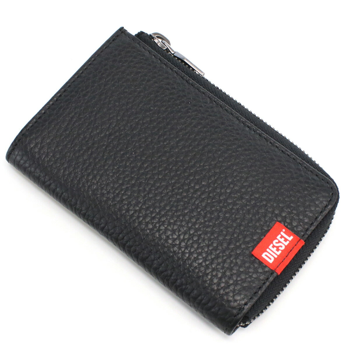 ディーゼル キーリング付小銭入れ メンズ レザー インド X09359 ブラック 財布 DIEX09359011