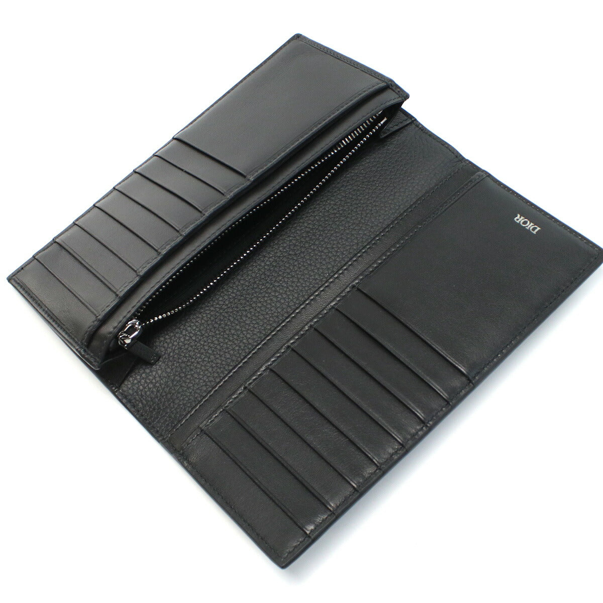 ディオール 長財布ニ折小銭入付き メンズ カーフ イタリア 2ESBC002 ブラック 財布 DIO2ESBC002021