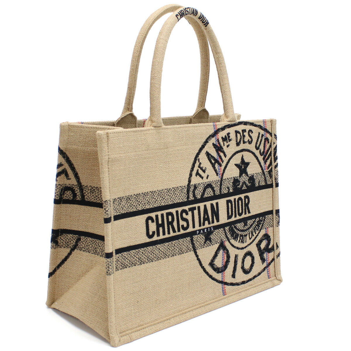 ディオール トートバッグ レディース キャンバス イタリア M1296 ベージュ系 マルチカラー バッグ DIOM1296031