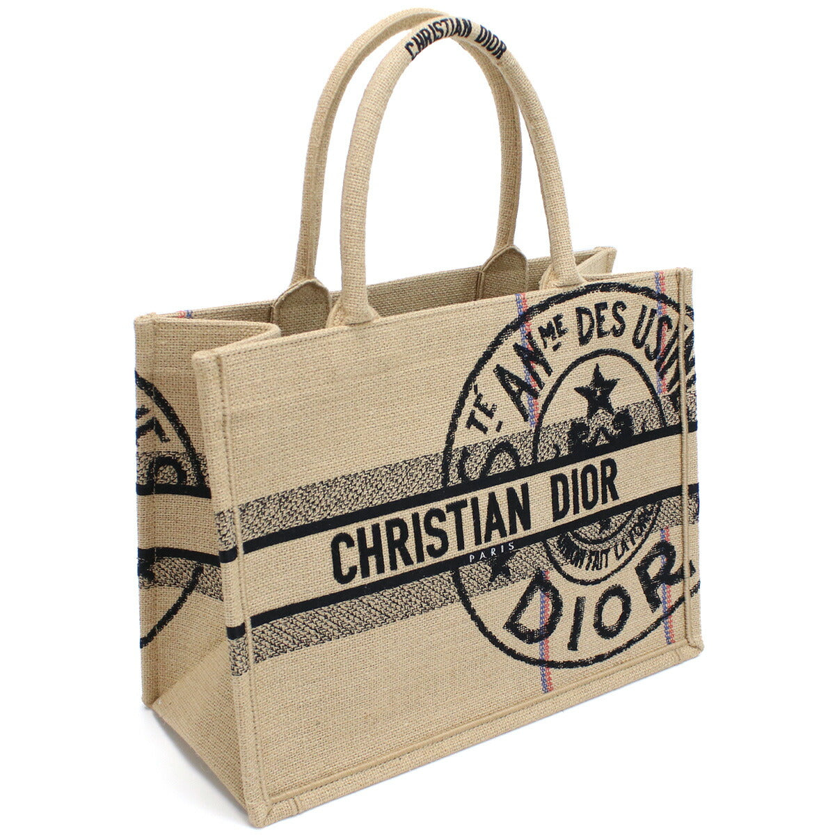 ディオール トートバッグ レディース キャンバス イタリア M1296 ベージュ系 マルチカラー バッグ DIOM1296031
