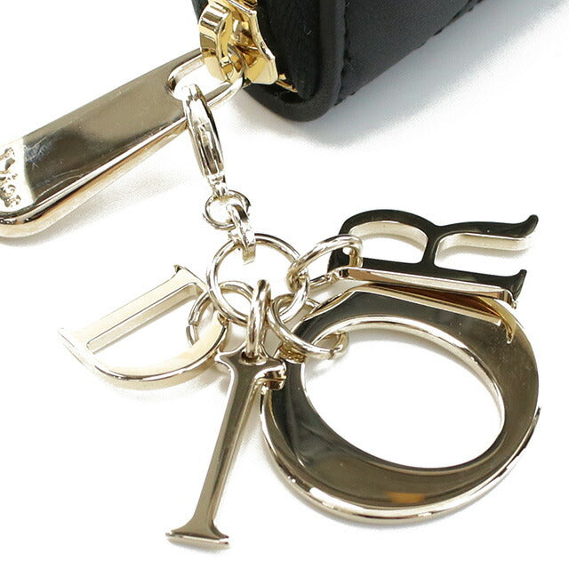 ディオール 長財布ラウンドファスナー レディース ブランド Christian Dior イタリア S0007 ブラック 財布 DIOS0007011