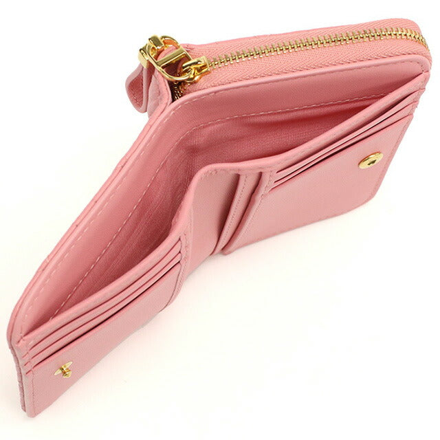 ディオール 二折財布小銭入付き レディース ブランド Christian Dior イタリア S5032 ピンク系 財布 DIOS5032031