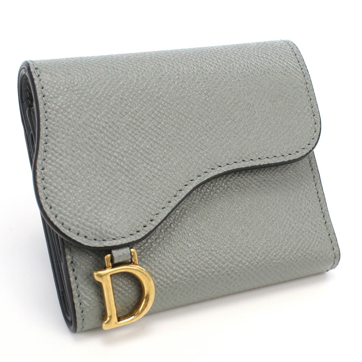 ディオール 三つ折り財布 レディース カーフスキン イタリア S5652 グレー系 財布 DIOS5652041