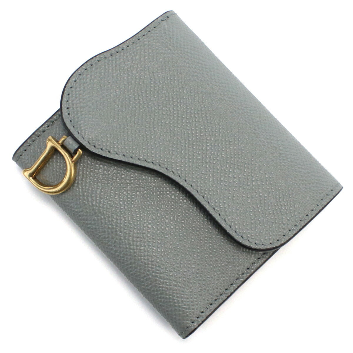 ディオール 三つ折り財布 レディース カーフスキン イタリア S5652 グレー系 財布 DIOS5652041
