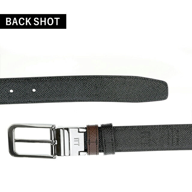 ダンヒル ベルト メンズ ブランド dunhill 30MM TONGUE RND RT BELT SMT/G BROWN 42 ビジネス リバーシブル DU26R4T03AA20142 DU26R4T03AA20142