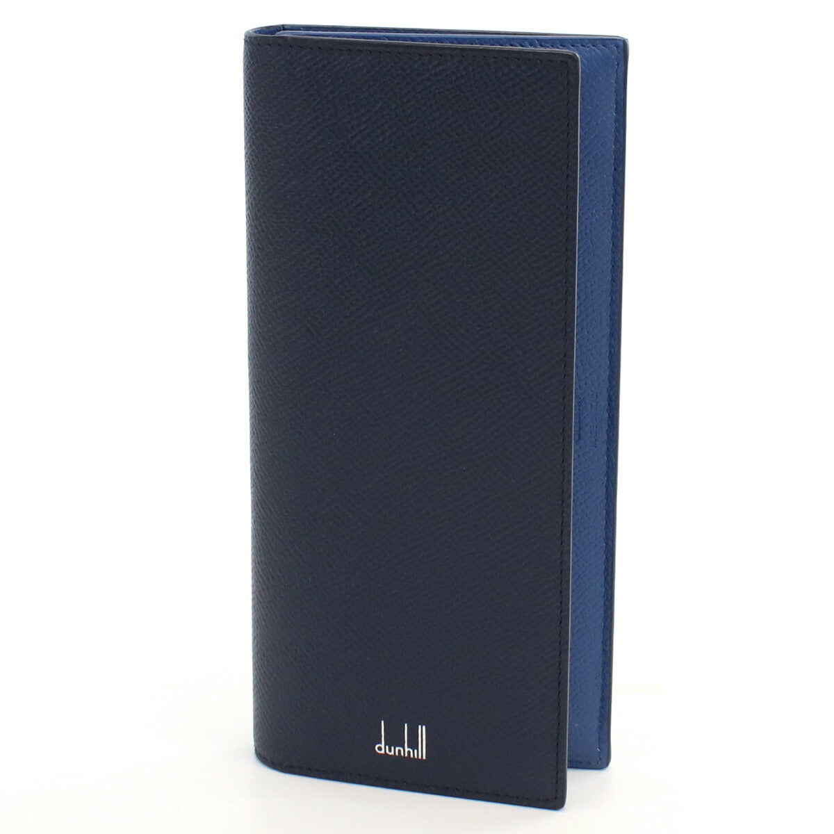 ダンヒル 長財布ニ折小銭入付き メンズ カタオシ レザー イタリア 18F2100CA NAVY ネイビー系 財布 DUN18F2100CA021