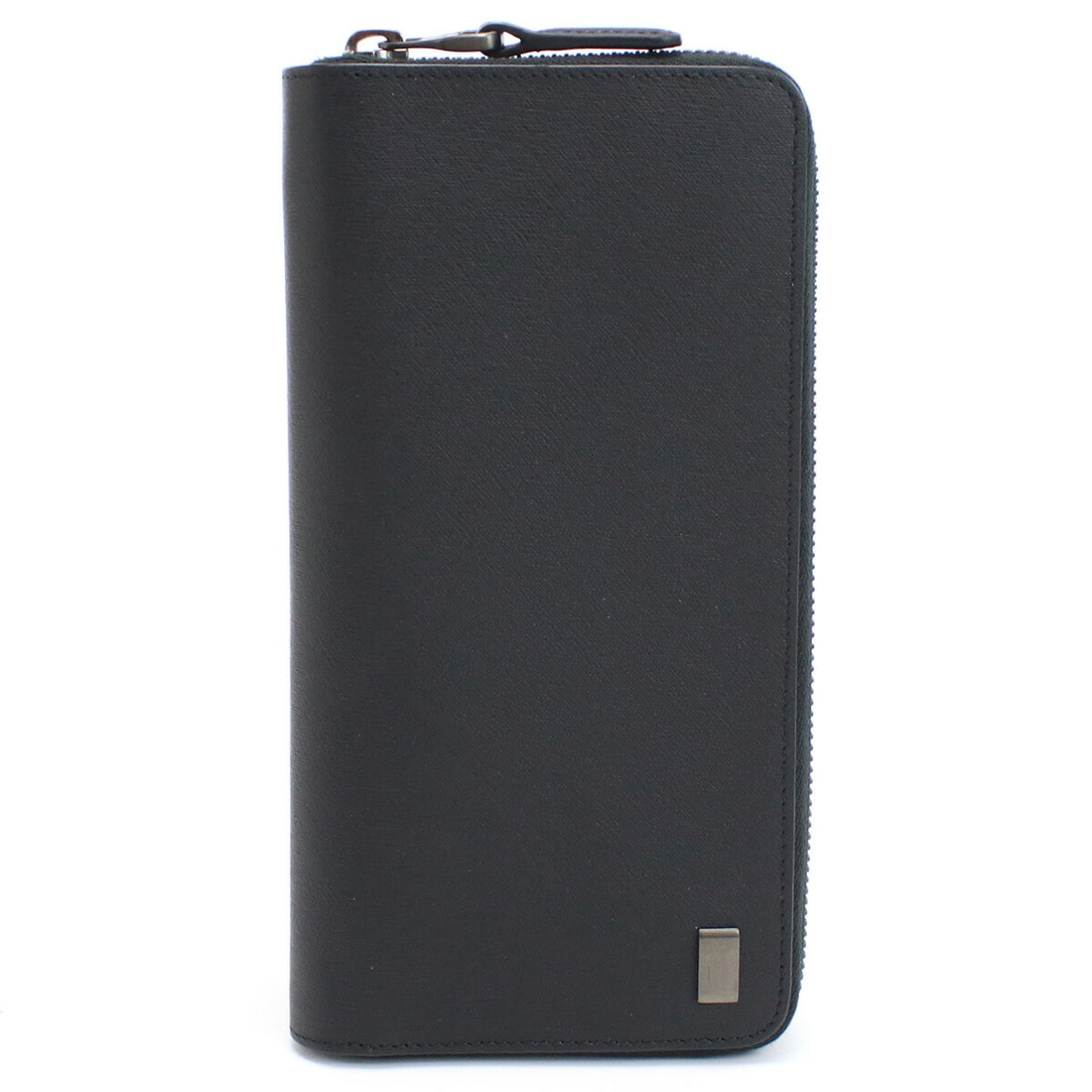 ダンヒル 長財布ラウンドファスナー メンズ カタオシ レザー タイ 21FS218SG BLACK ブラック 財布 DUN21FS218SG011