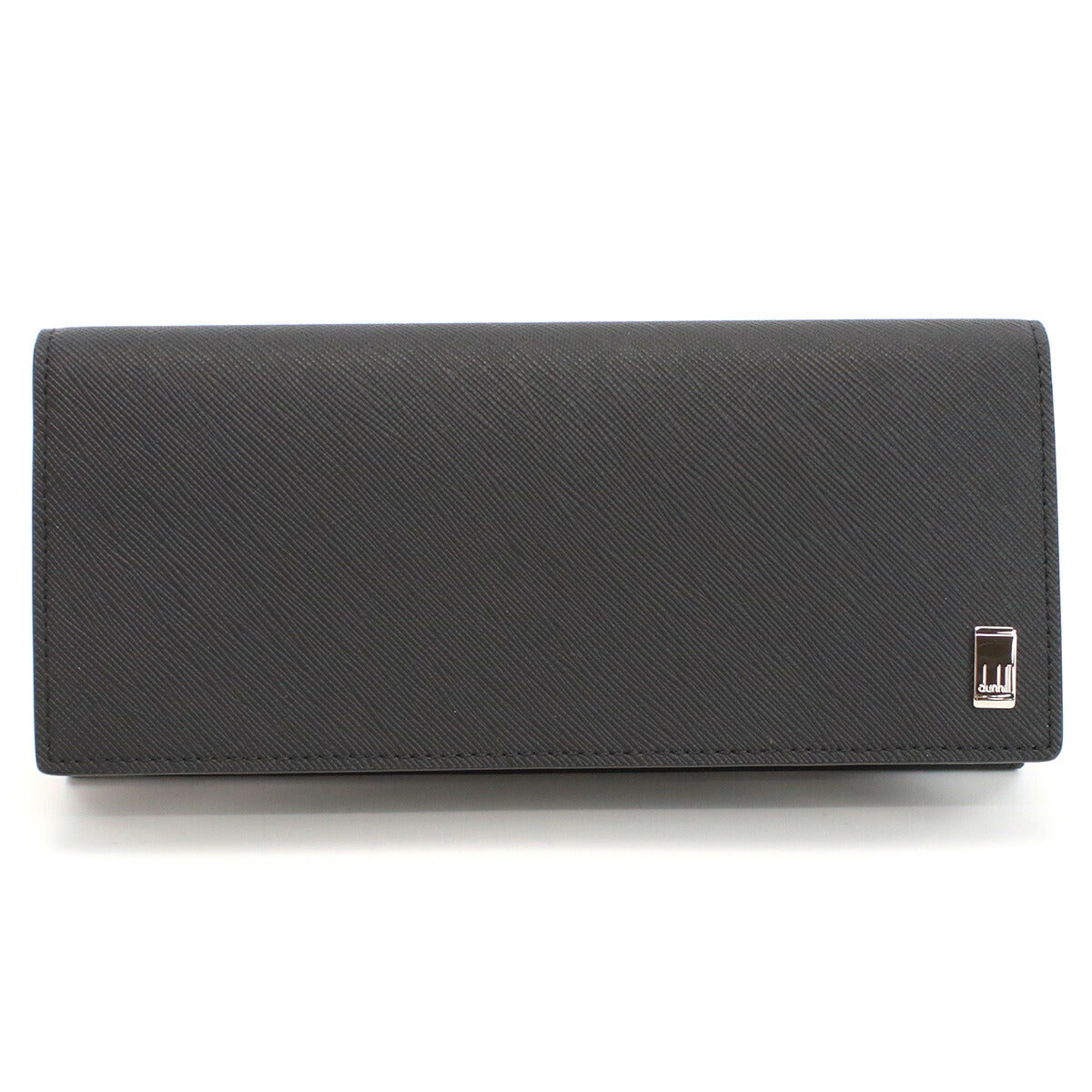 ダンヒル 長財布ニ折小銭入付き メンズ カタオシ レザー タイ 22R2P12PS BLACK ブラック 財布 DUN22R2P12PS011