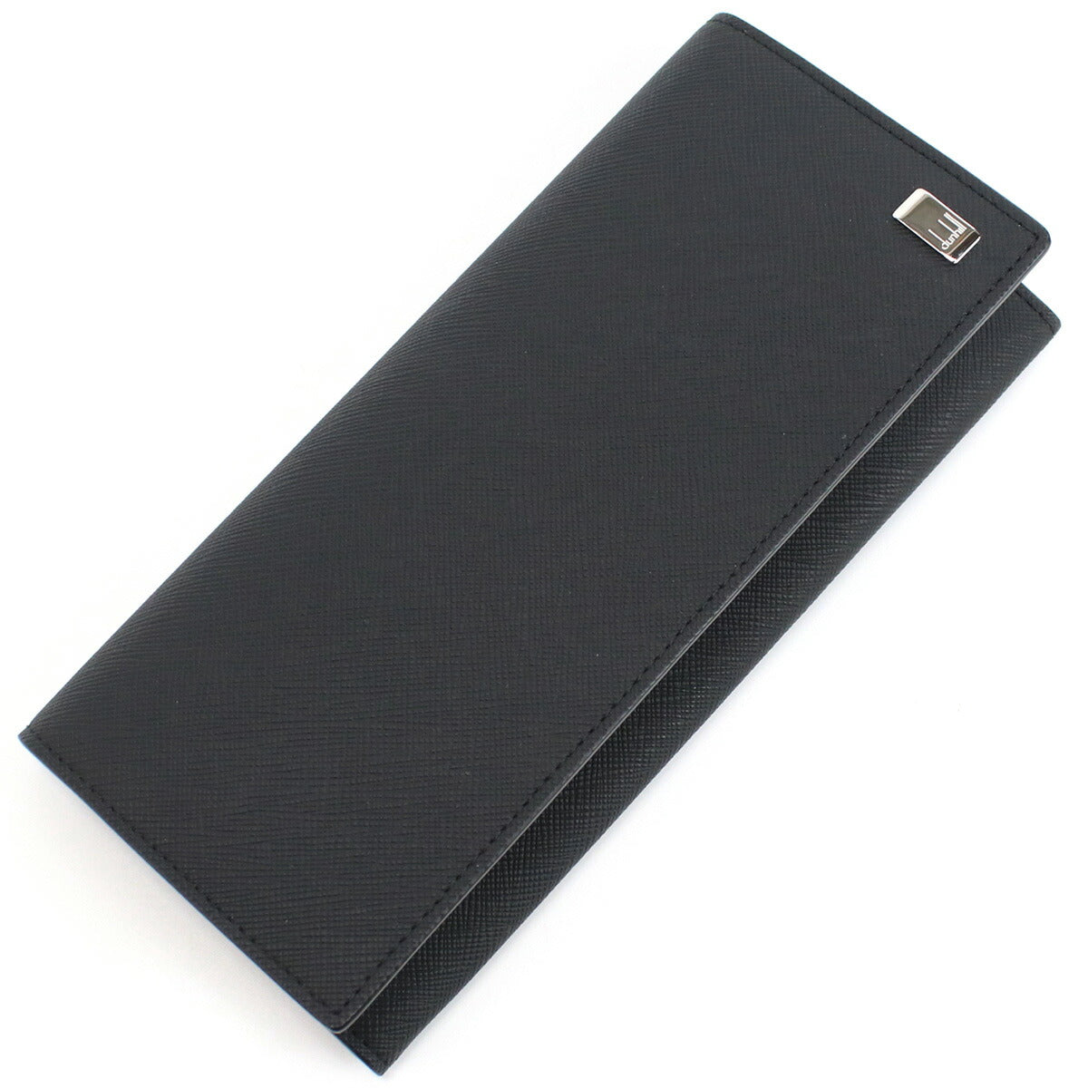 ダンヒル 長財布ニ折小銭入付き メンズ カタオシ レザー タイ 22R2P12PS BLACK ブラック 財布 DUN22R2P12PS011