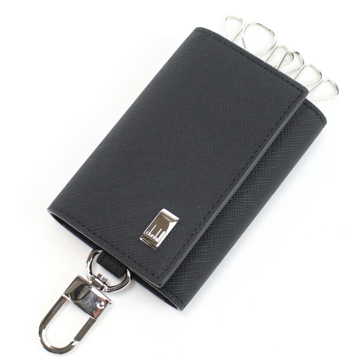 ダンヒル 6連キーケース メンズ カタオシ レザー タイ 22R2P14PS BLACK ブラック 小物 DUN22R2P14PS011