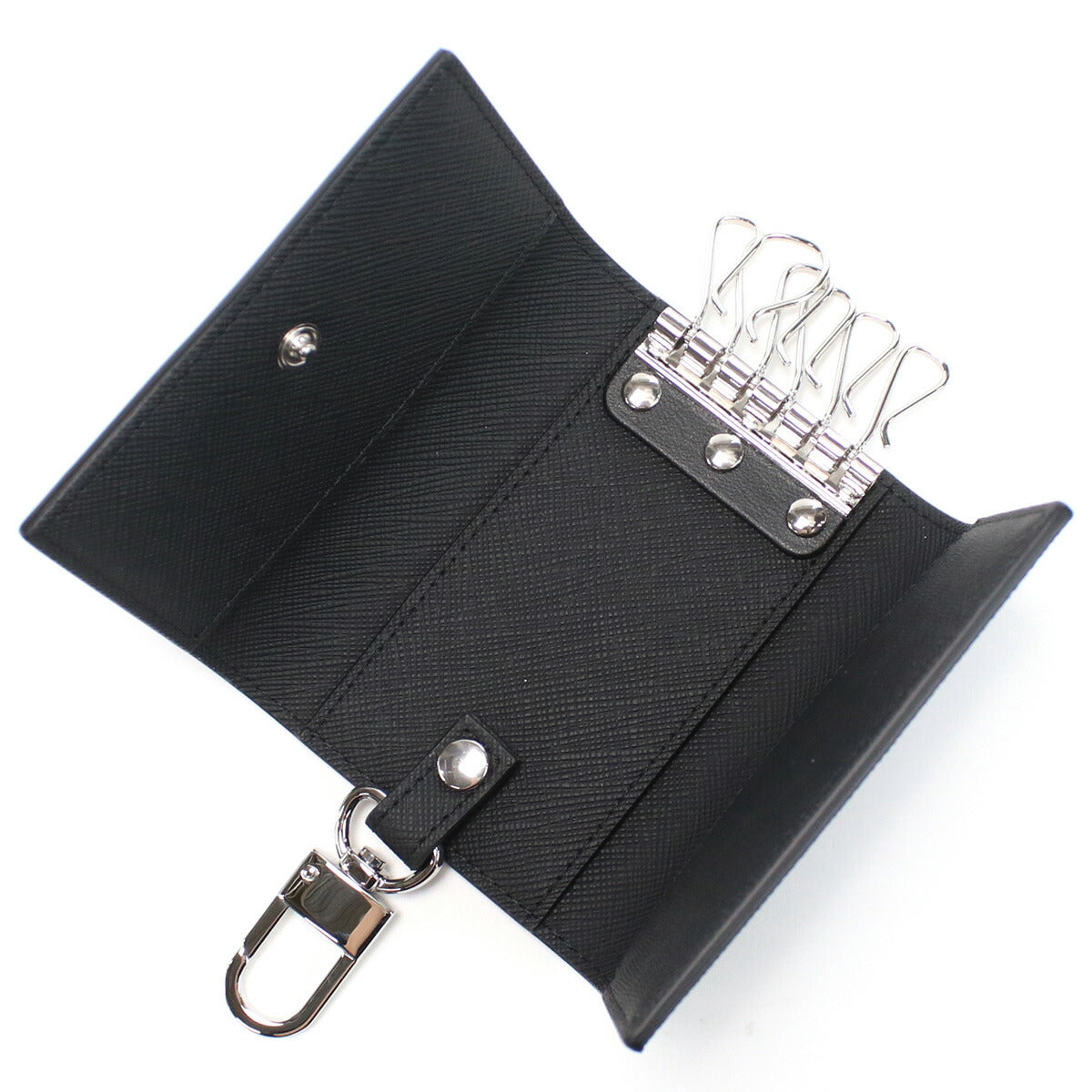 ダンヒル 6連キーケース メンズ カタオシ レザー タイ 22R2P14PS BLACK ブラック 小物 DUN22R2P14PS011