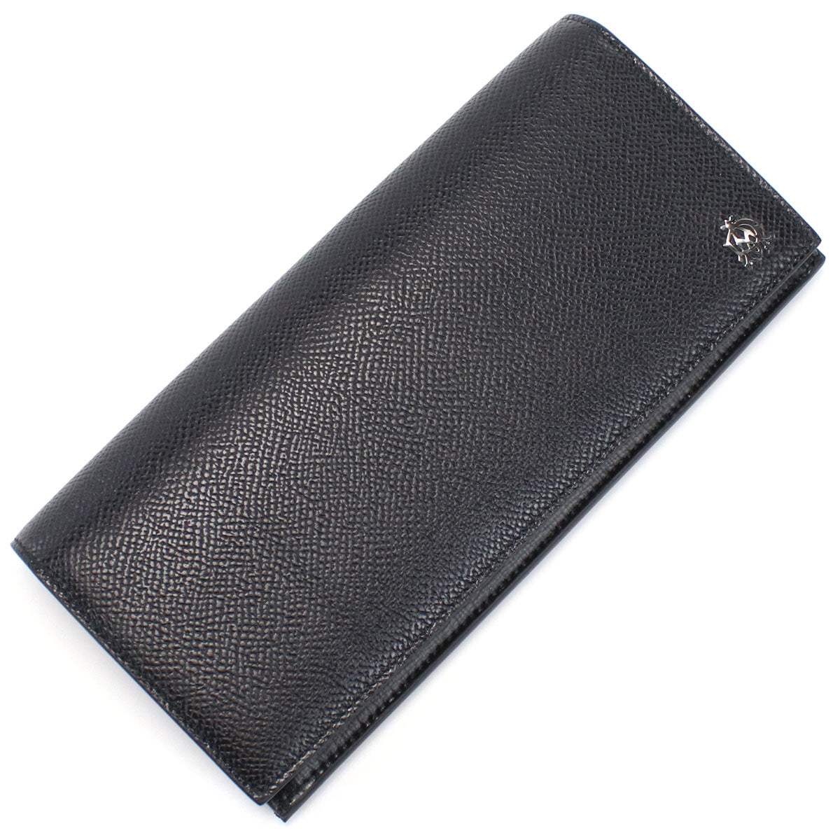 ダンヒル 長財布ニ折小銭入付き メンズ カタオシ レザー イタリア L2AC10A ブラック 財布 DUNL2AC10A01