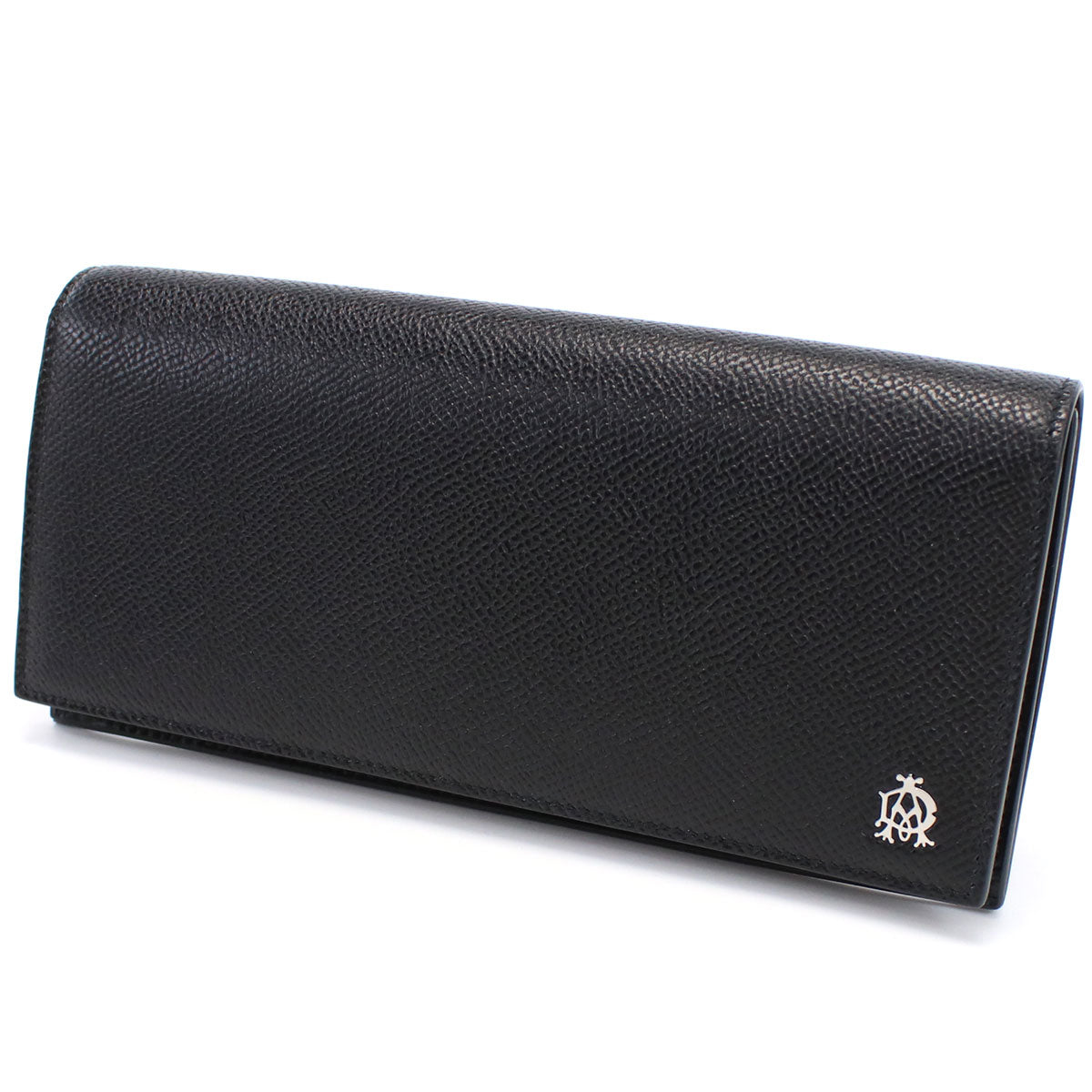 ダンヒル 長財布ニ折小銭入付き メンズ カタオシ レザー イタリア L2AC10A ブラック 財布 DUNL2AC10A01