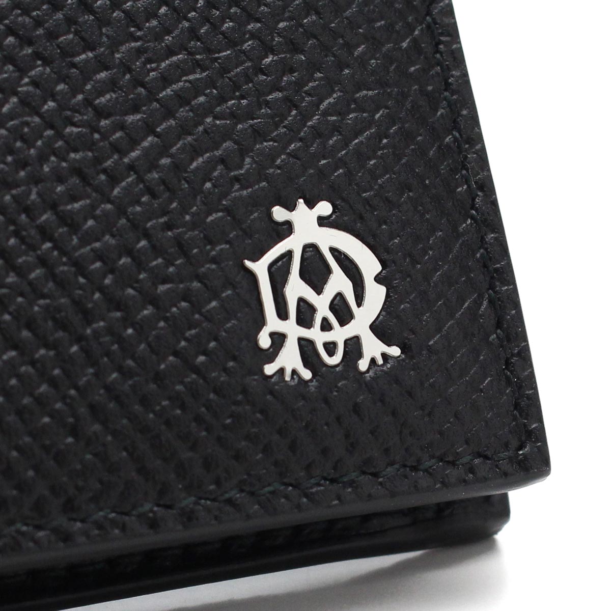 ダンヒル 長財布ニ折小銭入付き メンズ カタオシ レザー イタリア L2AC10A ブラック 財布 DUNL2AC10A01