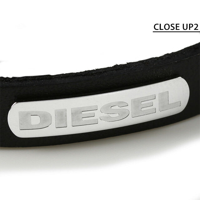 ディーゼル ブレスレット DIESEL レザー 2重 ダブル メンズ レディース DX0971040 ブラック アクセサリー 記念品 プレゼント ギフト DX0971040