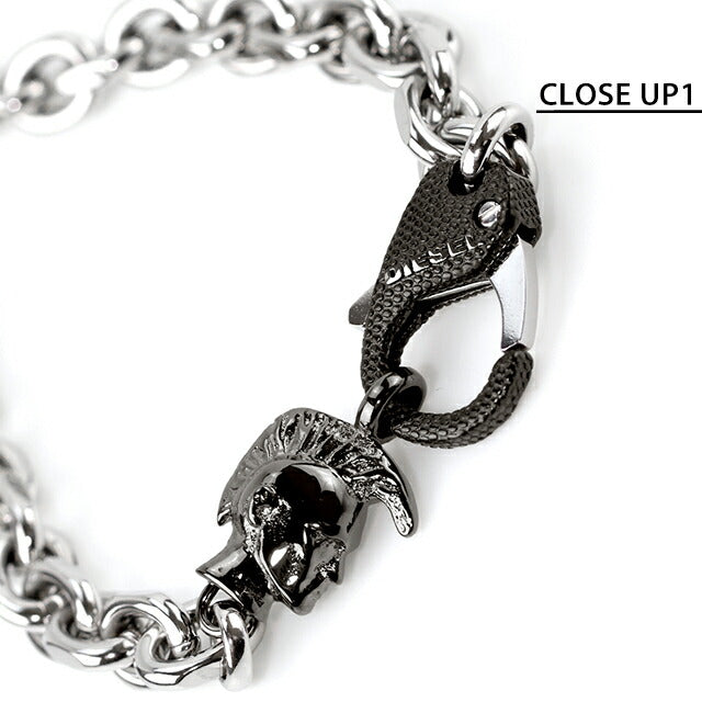 ディーゼル ブレスレット メンズ レディース ブランド ステンレススチール DX1146040 シルバー アクセサリー DX1146040