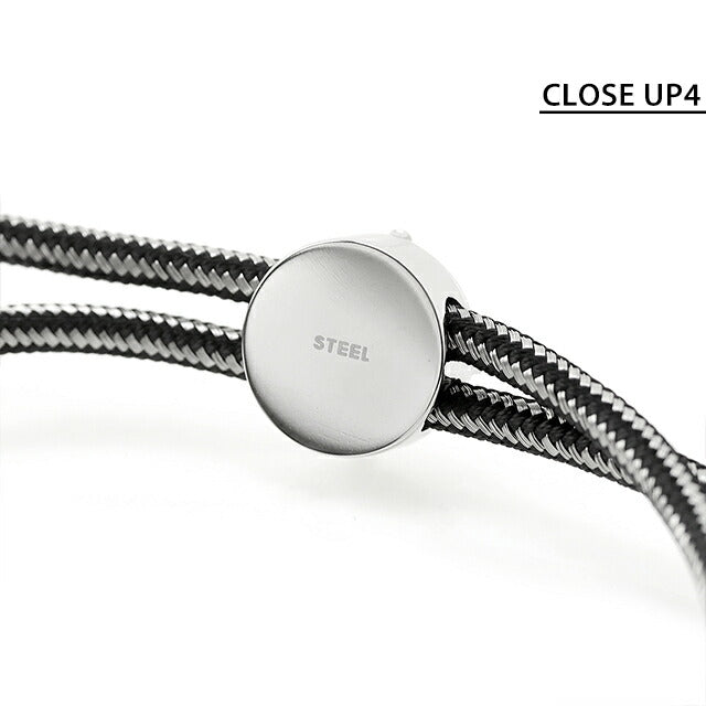 ディーゼル ブレスレット DIESEL ステンレススチール メンズ レディース DX1151040 ブラック シルバー アクセサリー DX1151040