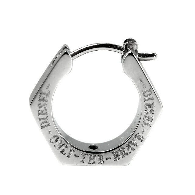 ディーゼル ピアス メンズ ブランド DIESEL フープ 片耳用 DX1345040 シルバー アクセサリー DX1345040