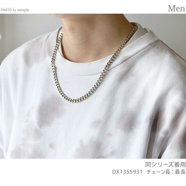 ディーゼル ネックレス メンズ レディース ブランド ステンレススチール DX1355931 シルバー ゴールド アクセサリー DX1355931
