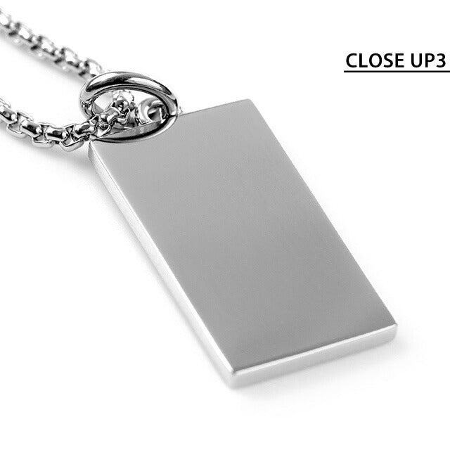 ディーゼル ネックレス DIESEL ペンダント ステンレススチール ドッグタグ メンズ レディース DX1368040 シルバー レッド アクセサリー 記念品 ギフト DX1368040